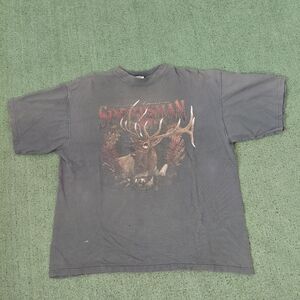 VINTAGE 1990 Snowshoe Thompson Sportsman Buck Deer Nature Outdoors Animal Dark G